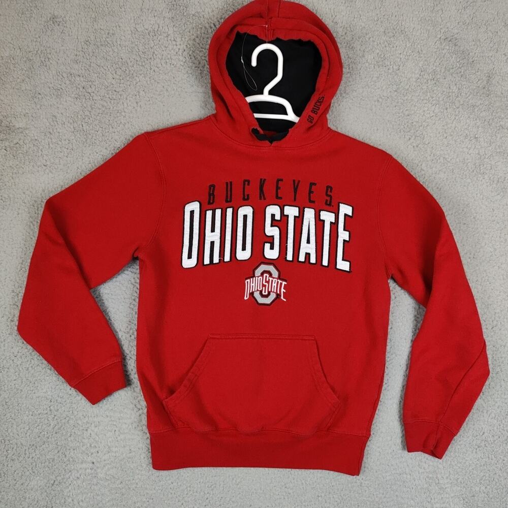 Ohio State Buckeyes Pullover Hoodie Men's Small Red Varsity Authentic Apparel